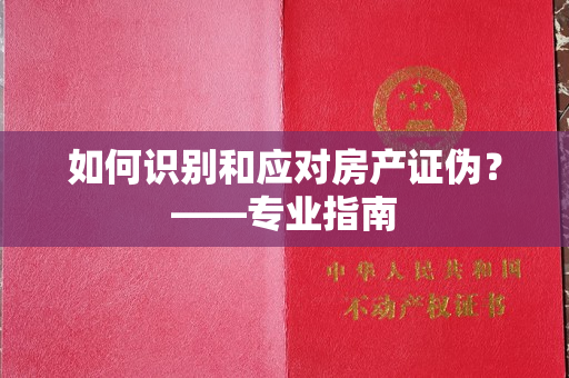 如何识别和应对房产证伪？——专业指南