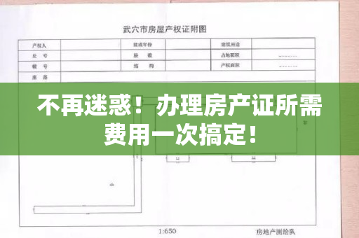 不再迷惑！办理房产证所需费用一次搞定！